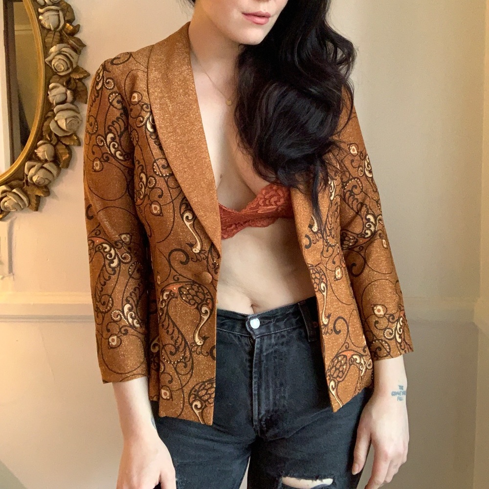 Vintage 1970’s Shaheen novelty bird print jacket!